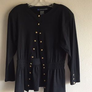 Bottom down cardigan